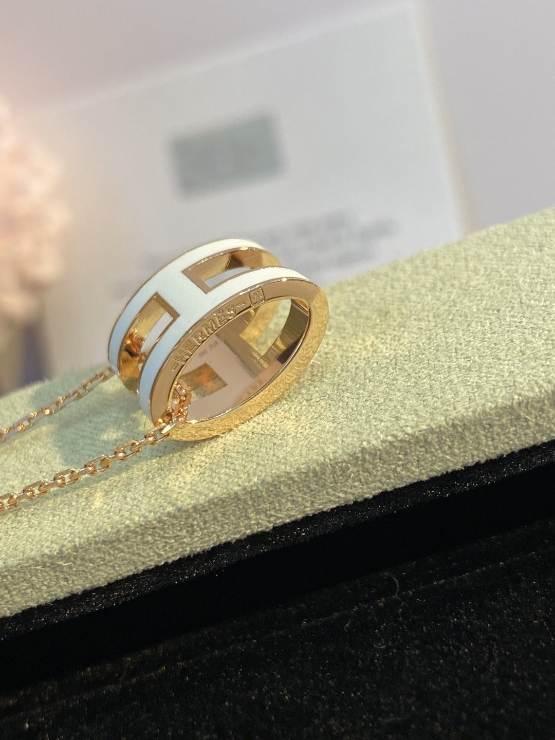 Hermes Logo Necklace