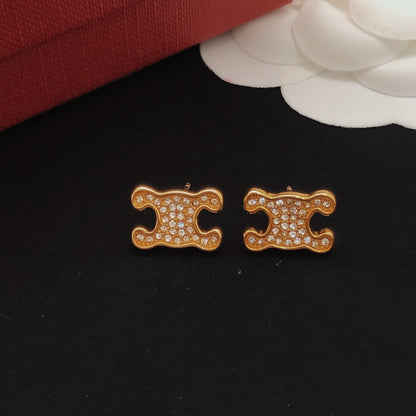 Celine Brass Earrings