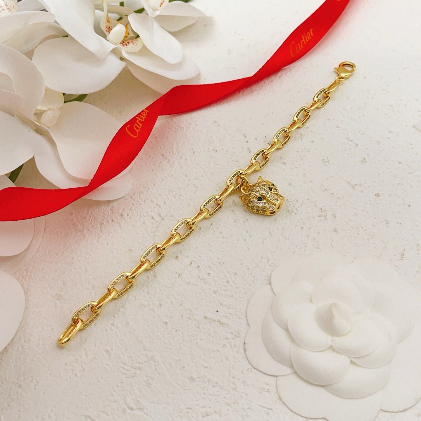 Cartier Gold Brass Bracelet