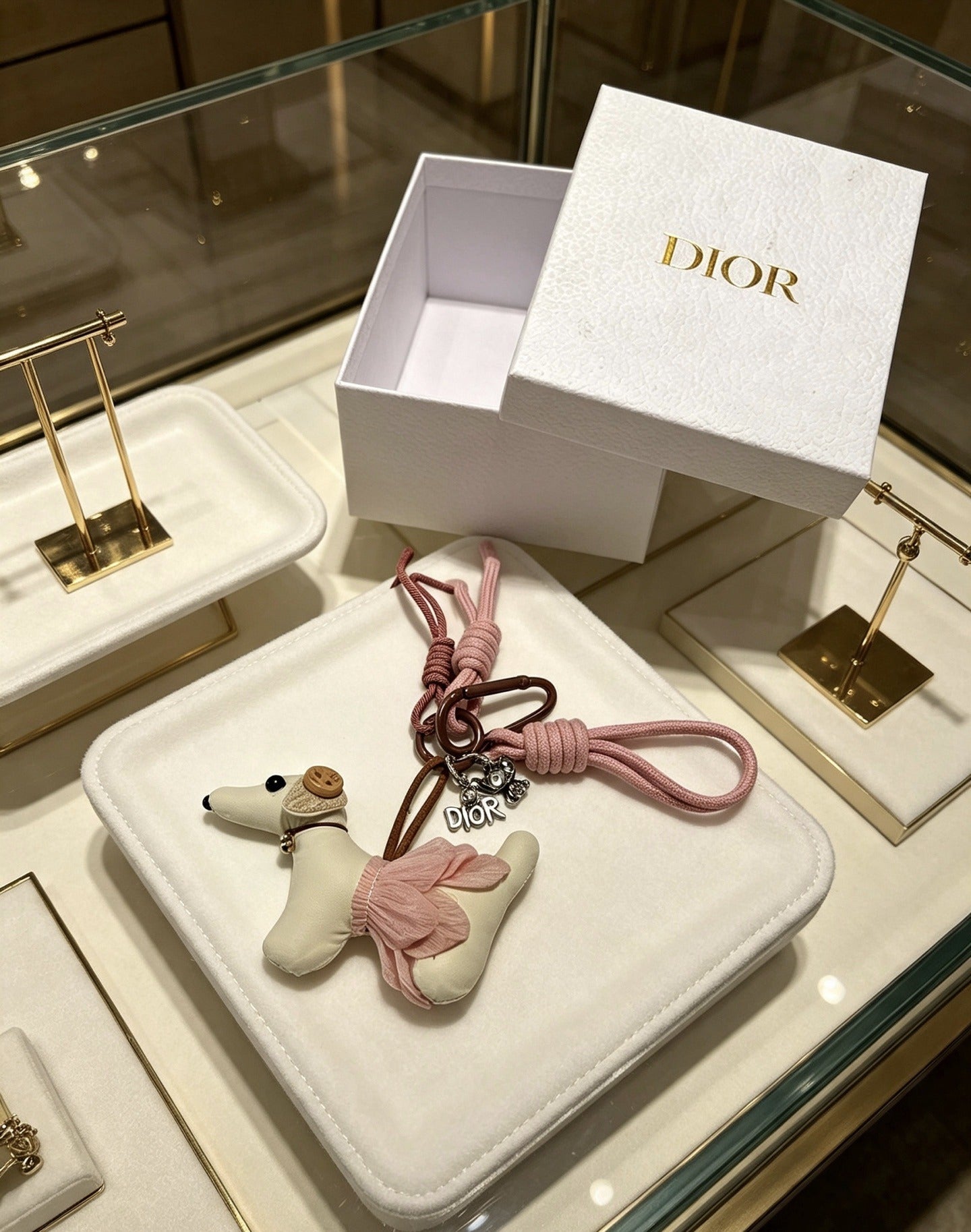 Dior Vintage-Finish Keychain