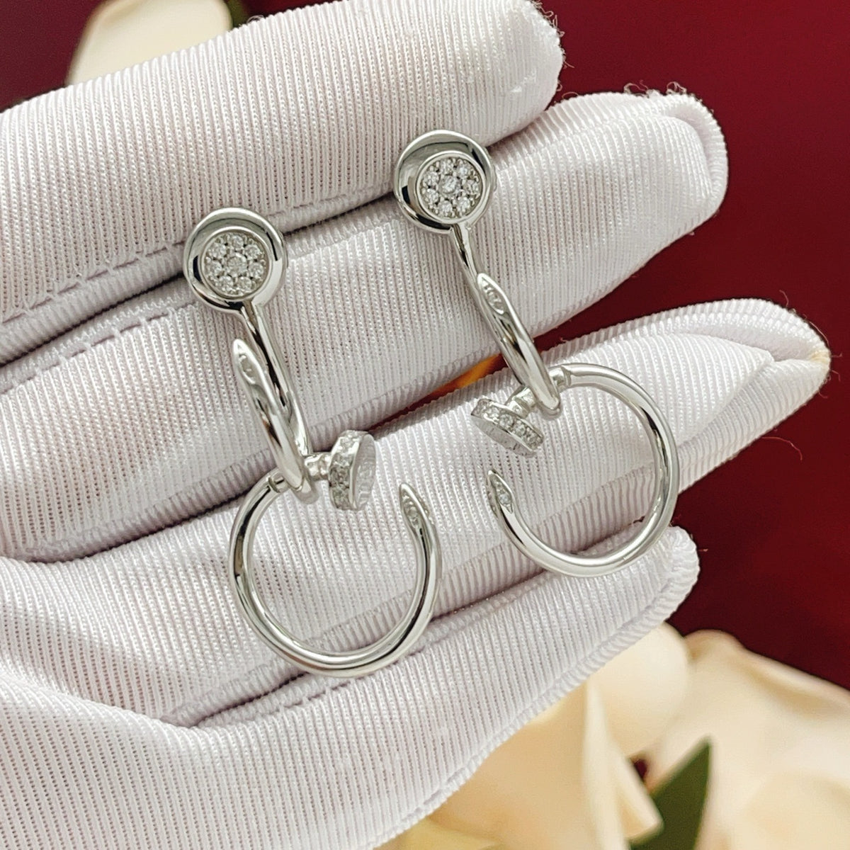 Cartier Silver Brass Tassel Earrings