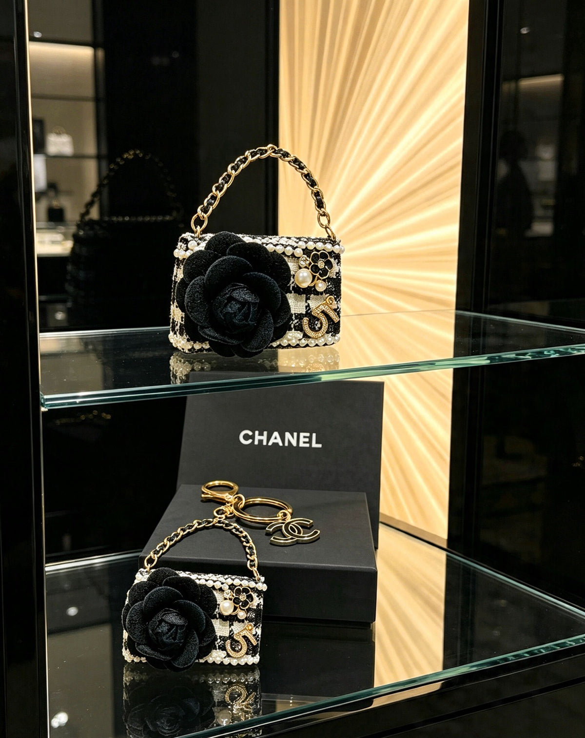Chanel Vintage-Finish Keychain