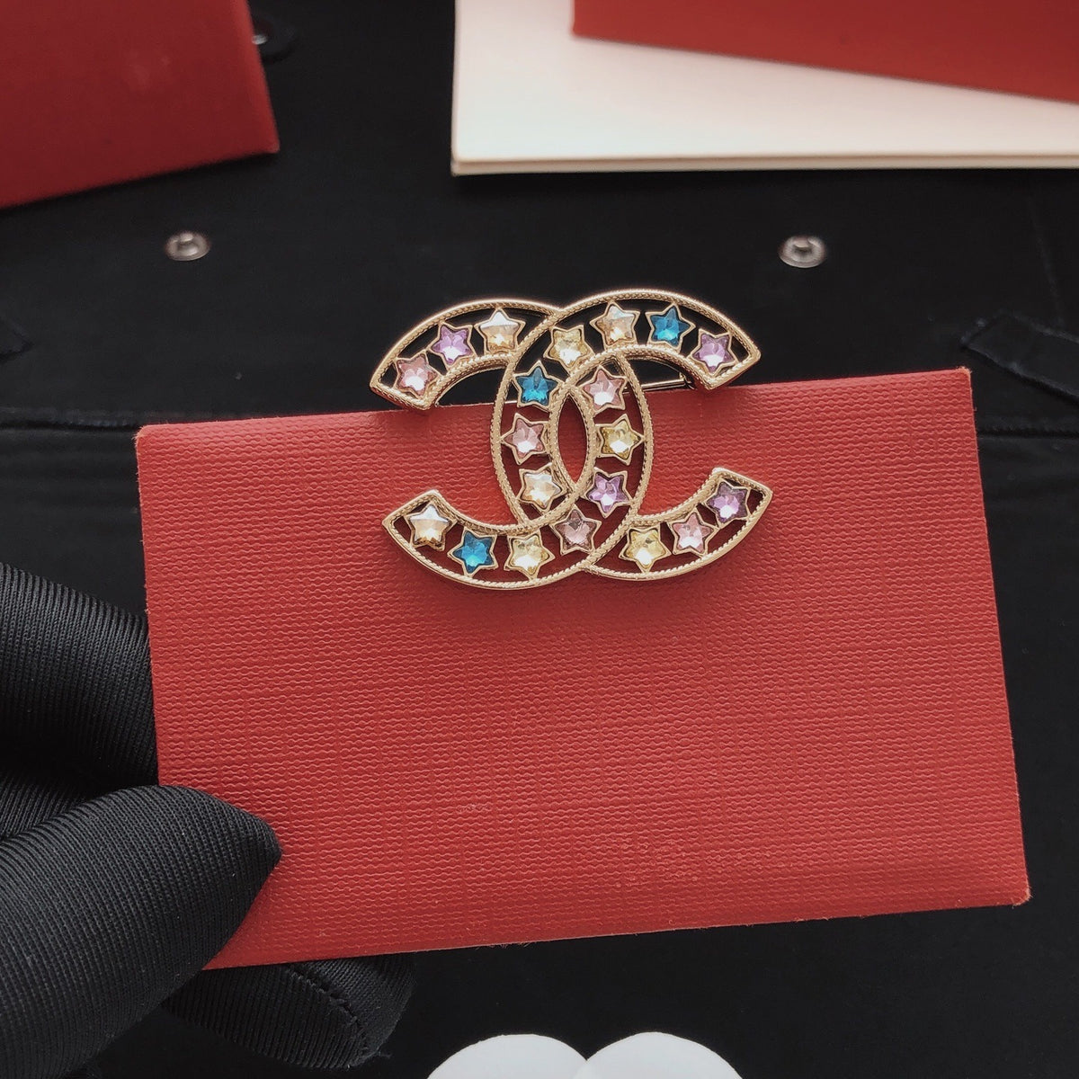 Chanel Brass Star Brooch