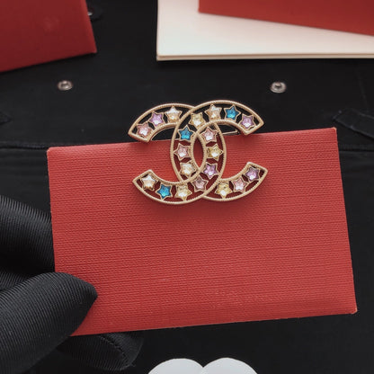 Chanel Brass Star Brooch