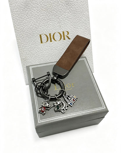 Dior Vintage-Finish Keychain