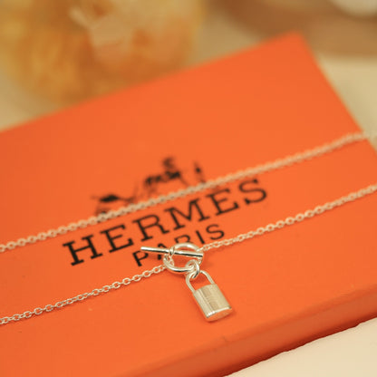 Hermes Lock Necklace