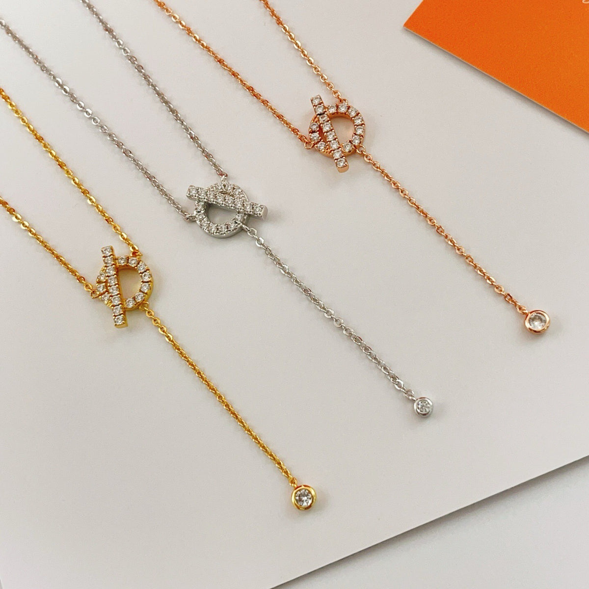 Hermes Brass Tassel Necklace