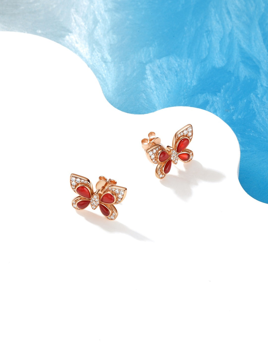 Unbranded Sterling Silver Butterfly Earrings