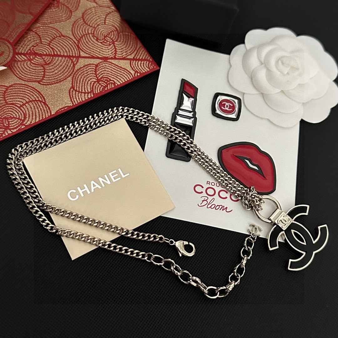 Chanel Logo Necklace