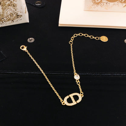 Dior Brass Solitaire Bracelet