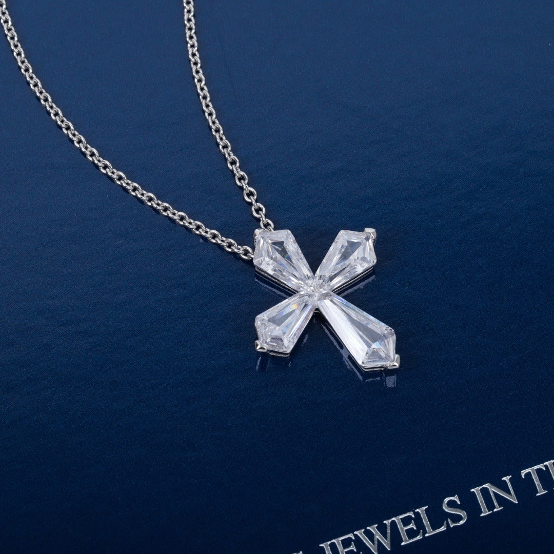 Unbranded Sterling Silver Cross Necklace