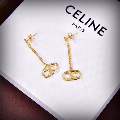 Celine Brass Earrings