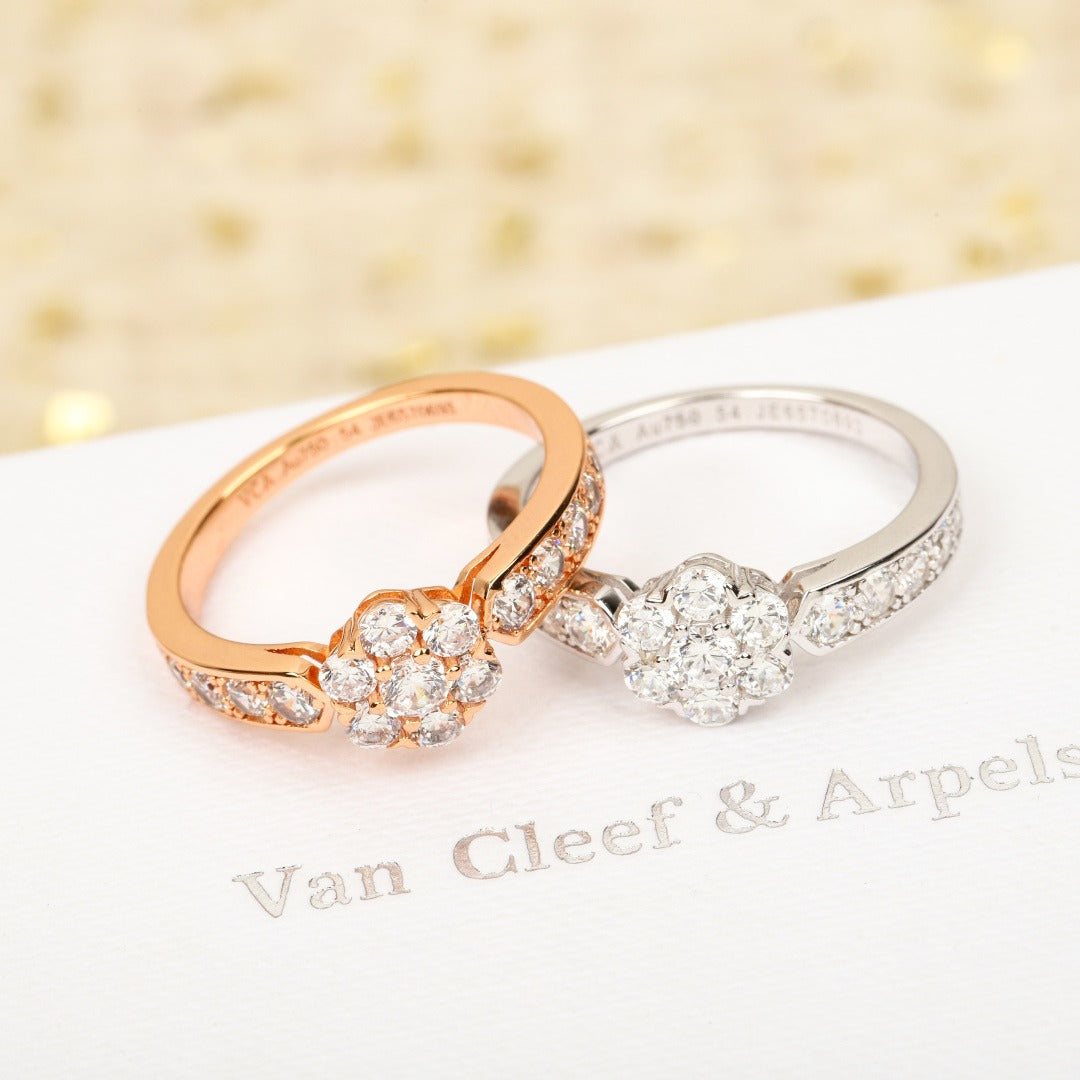 Van Cleef & Arpels Sterling Silver Round Ring