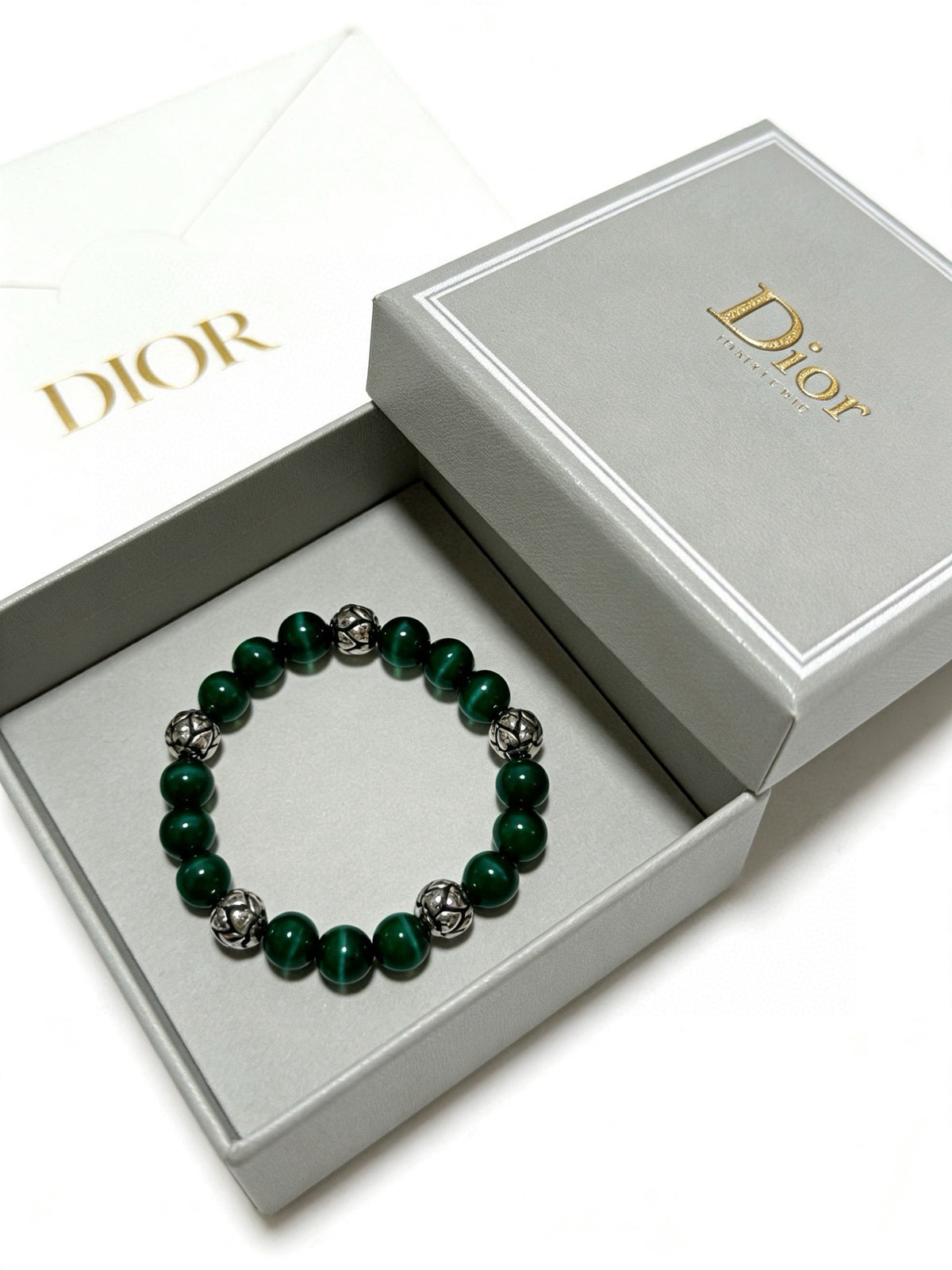 Dior Sterling Silver Vintage-Finish Bracelet