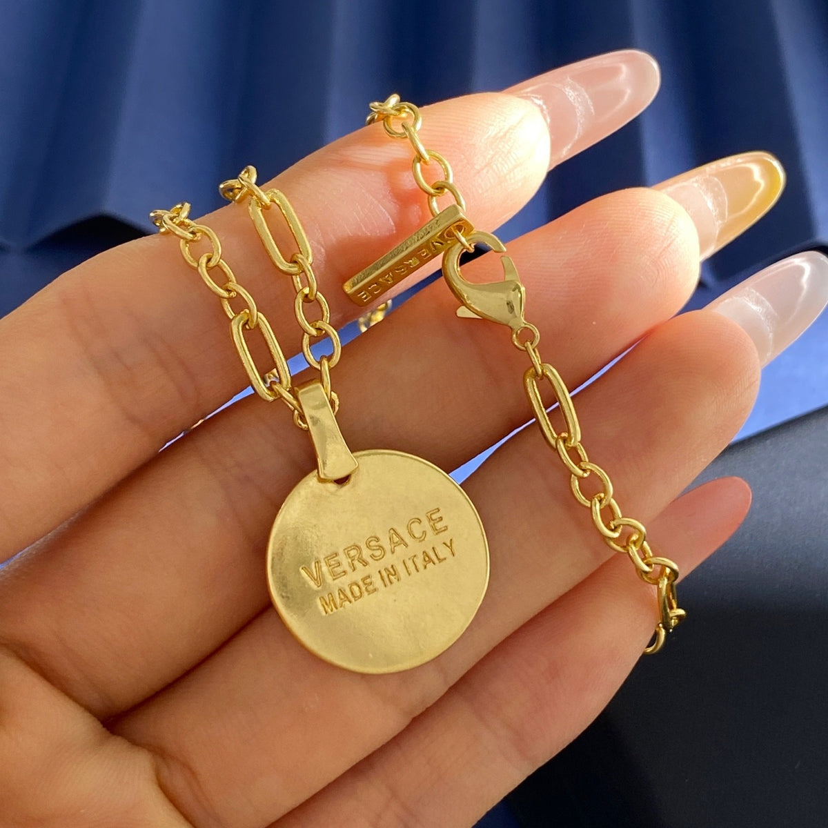 Versace Brass Medusa Necklace
