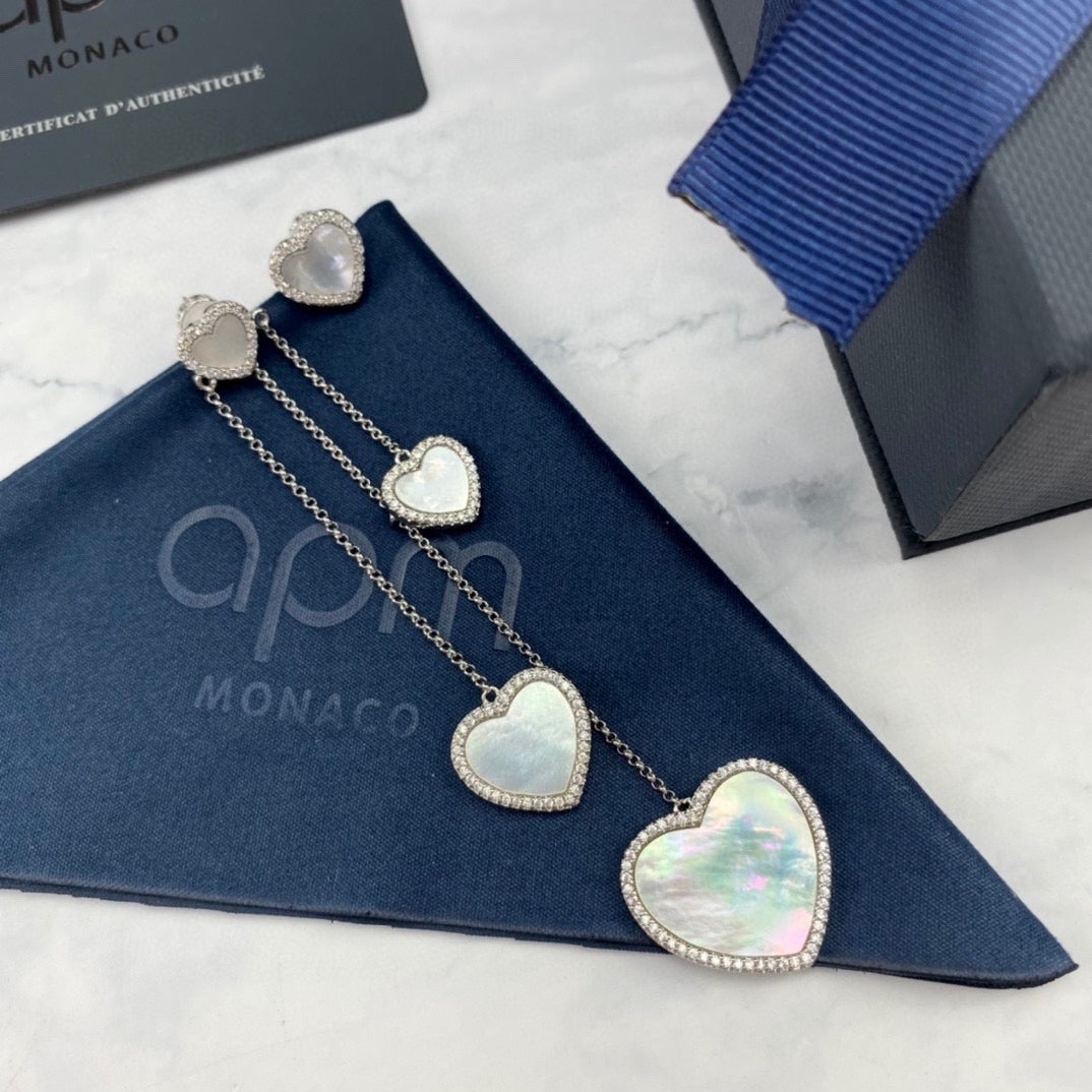 APM Monaco Heart Earrings