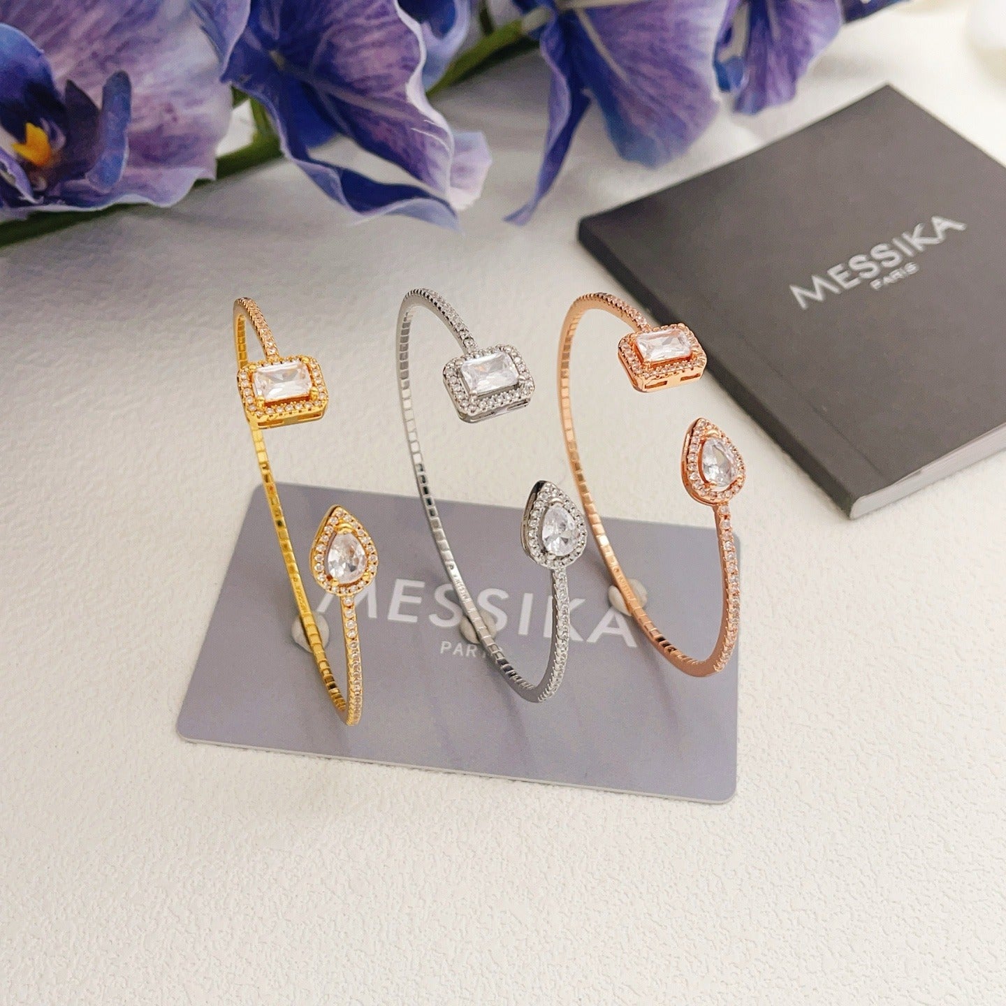 Messika Gold Brass Pave Bracelet