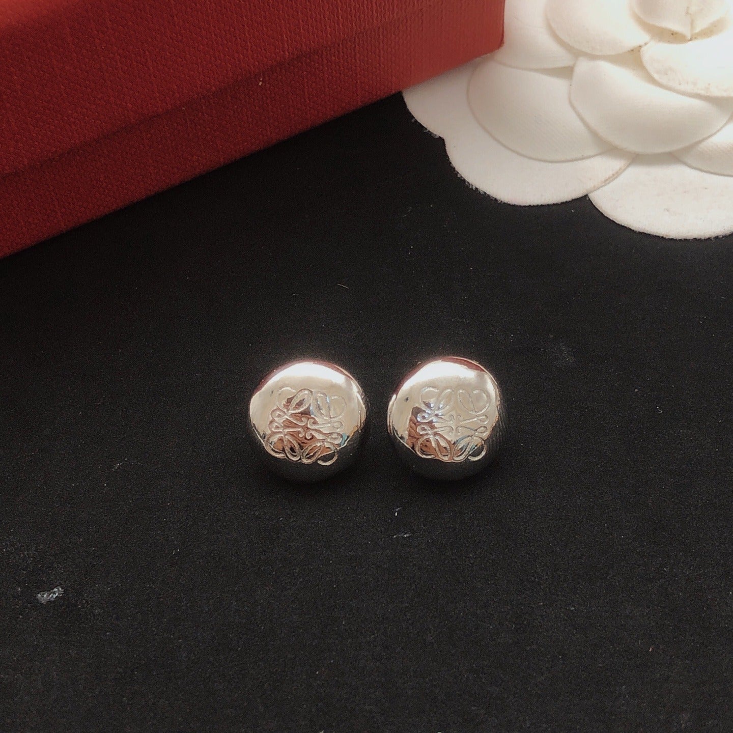 Loewe Brass Round Earrings