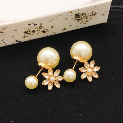 Dior Brass Sunburst Earrings