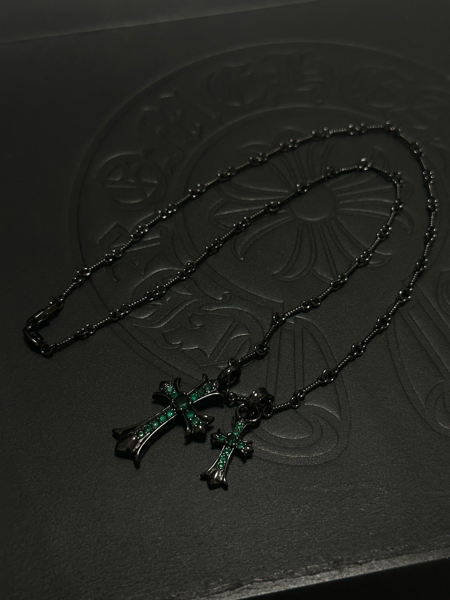 Chrome Hearts Sterling Silver Cross Necklace
