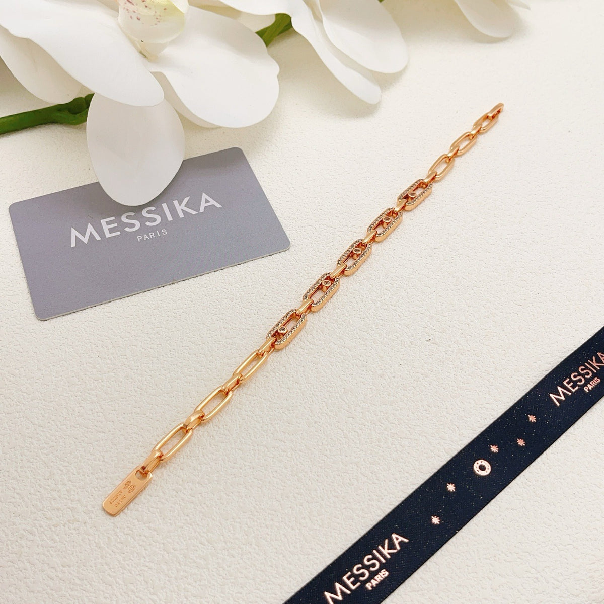 Messika Brass Pave Bracelet