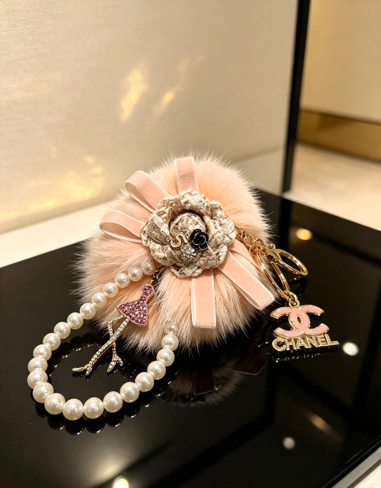 Chanel Vintage-Finish Keychain