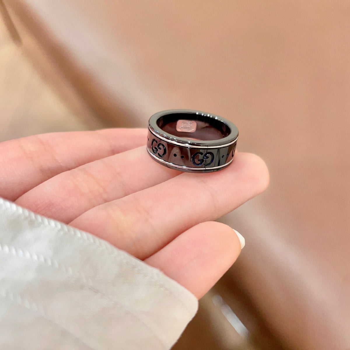 Gucci Brass Double G Ring