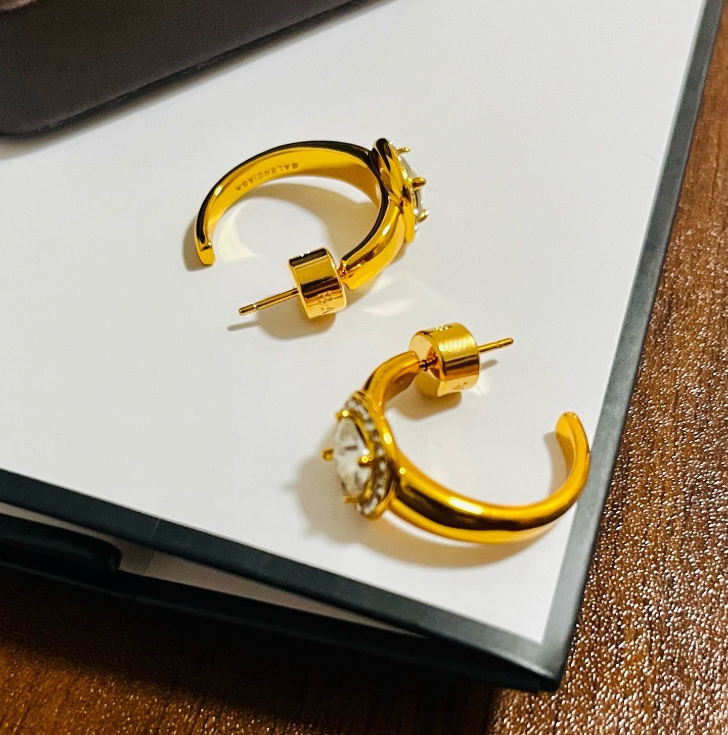 Balenciaga Brass Earrings