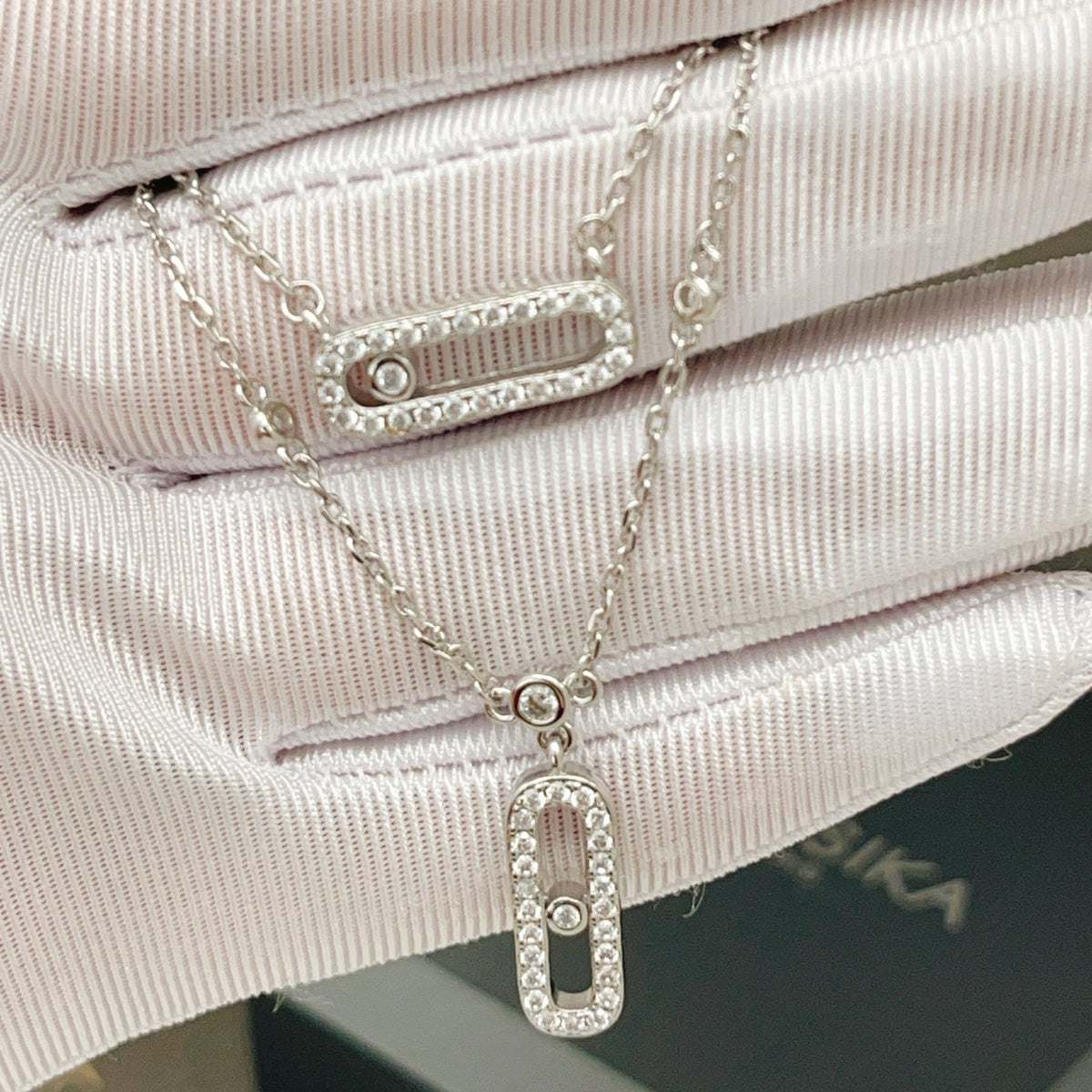 Messika Silver Brass Tassel Necklace