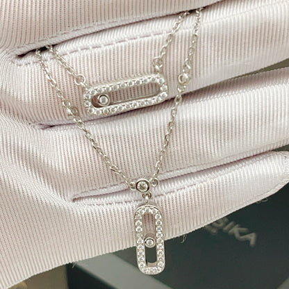 Messika Silver Brass Tassel Necklace