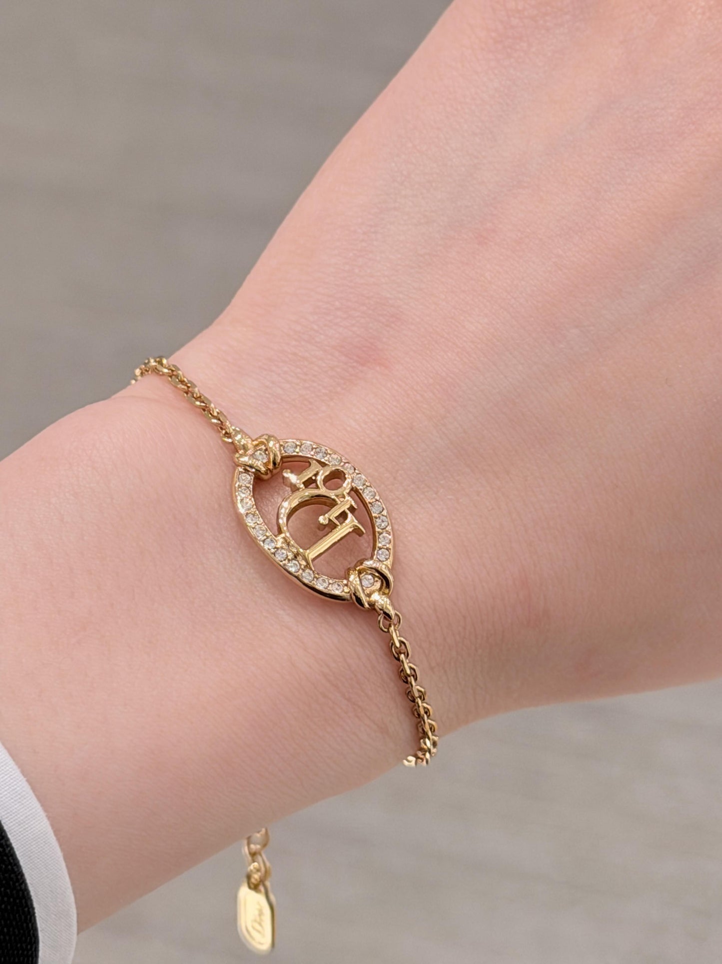 Dior Gold Brass Round Bracelet