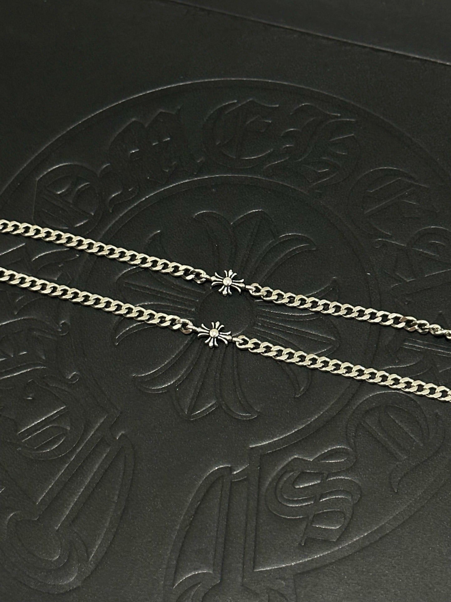 Chrome Hearts Sterling Silver Cross Necklace