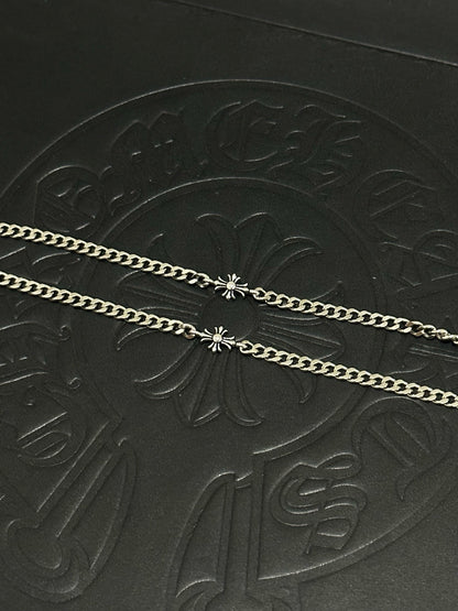 Chrome Hearts Sterling Silver Cross Necklace