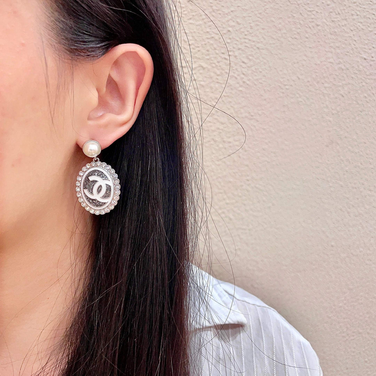 Chanel Pearl Earrings