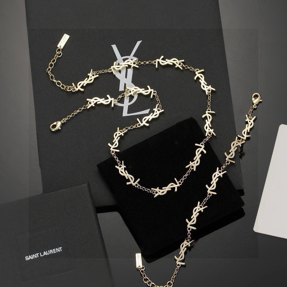 Saint Laurent Brass Necklace