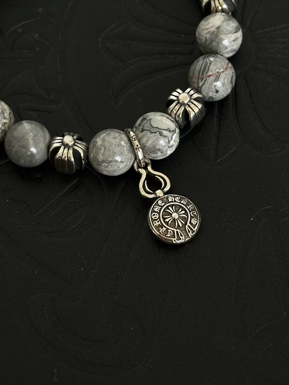 Chrome Hearts Sterling Silver Cross Bracelet