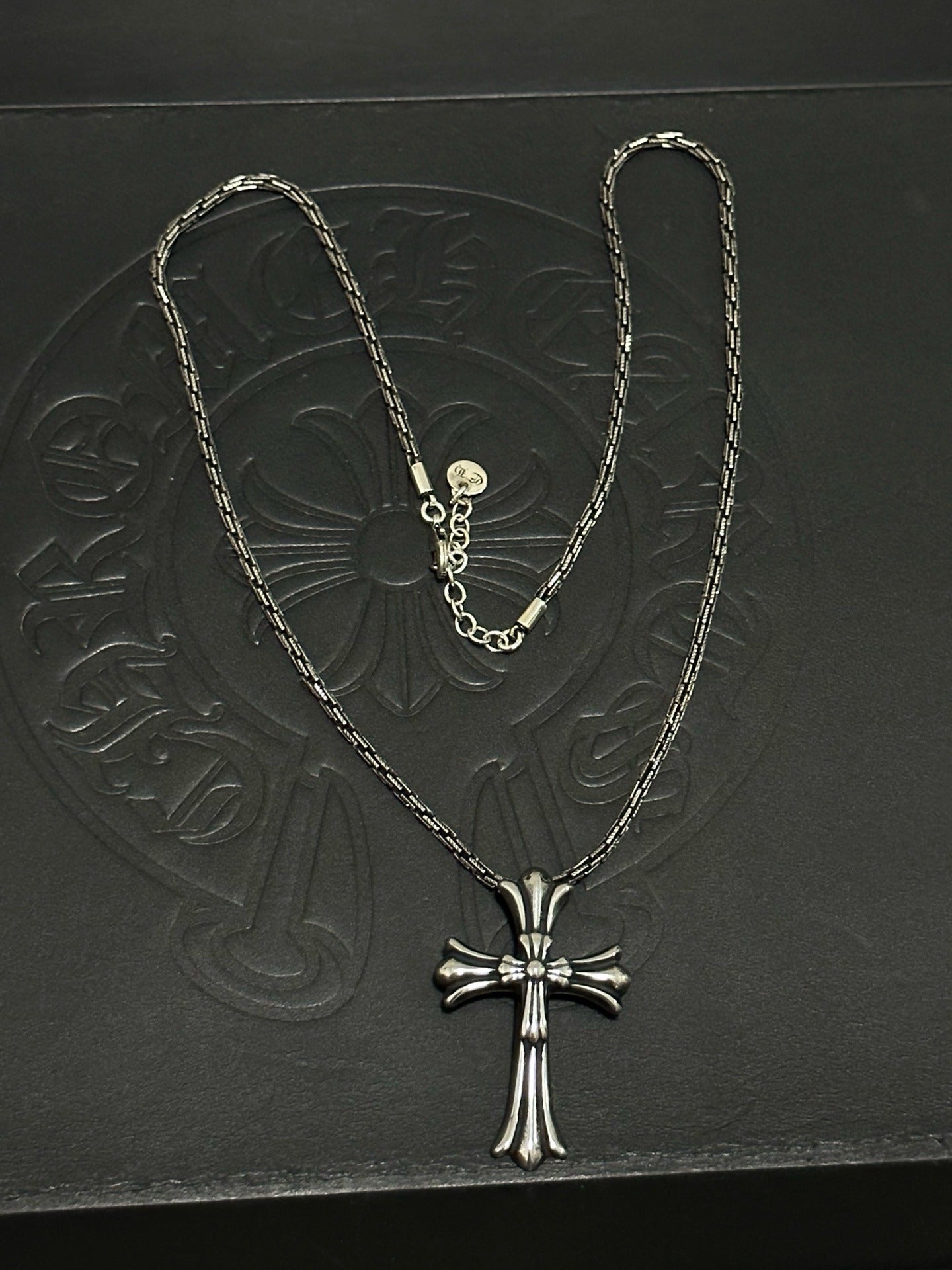 Chrome Hearts Sterling Silver Cross Necklace