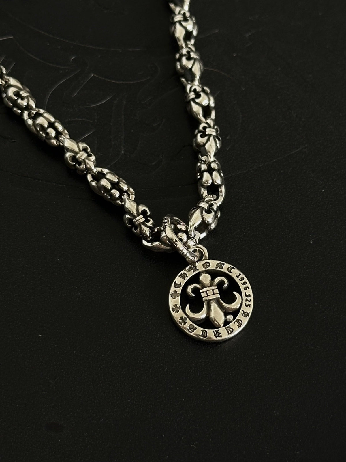 Chrome Hearts Sterling Silver Cross Bracelet