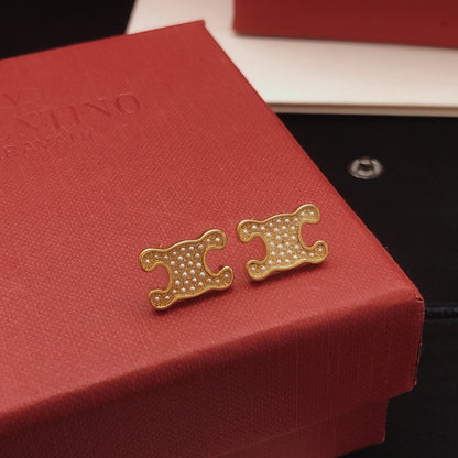 Celine Brass Earrings