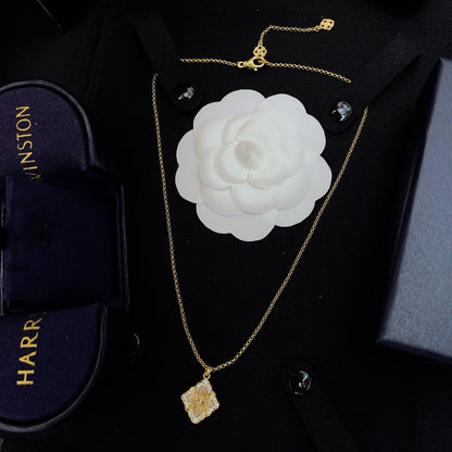 Harry Winston White Brass Necklace