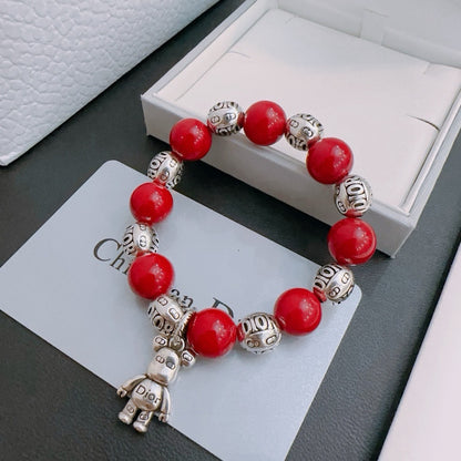 Dior Sterling Silver Vintage-Finish Bracelet