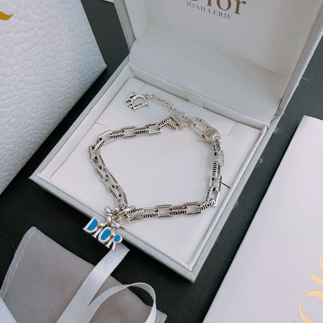 Dior Sterling Silver Chain Bracelet