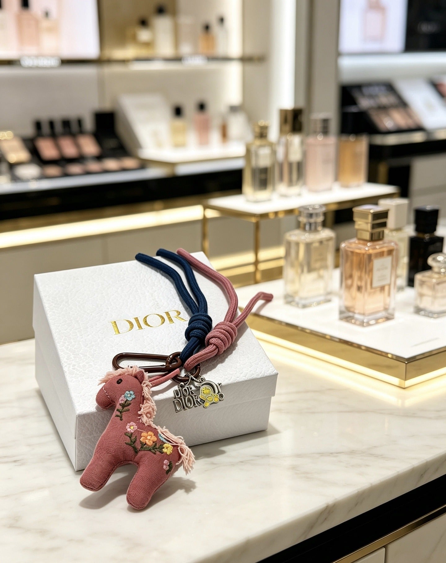 Dior Vintage-Finish Keychain