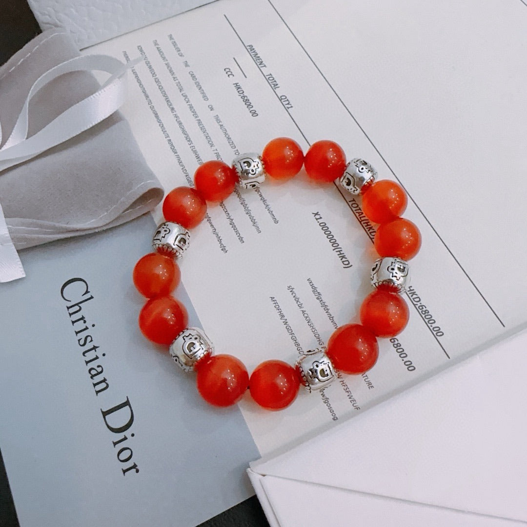 Dior Sterling Silver Vintage-Finish Bracelet