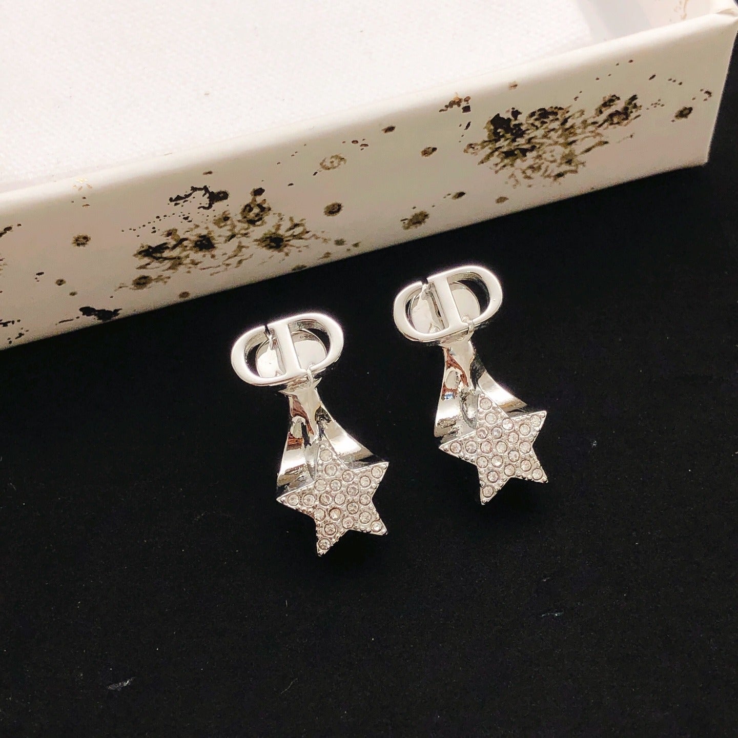 Dior Brass Star Earrings
