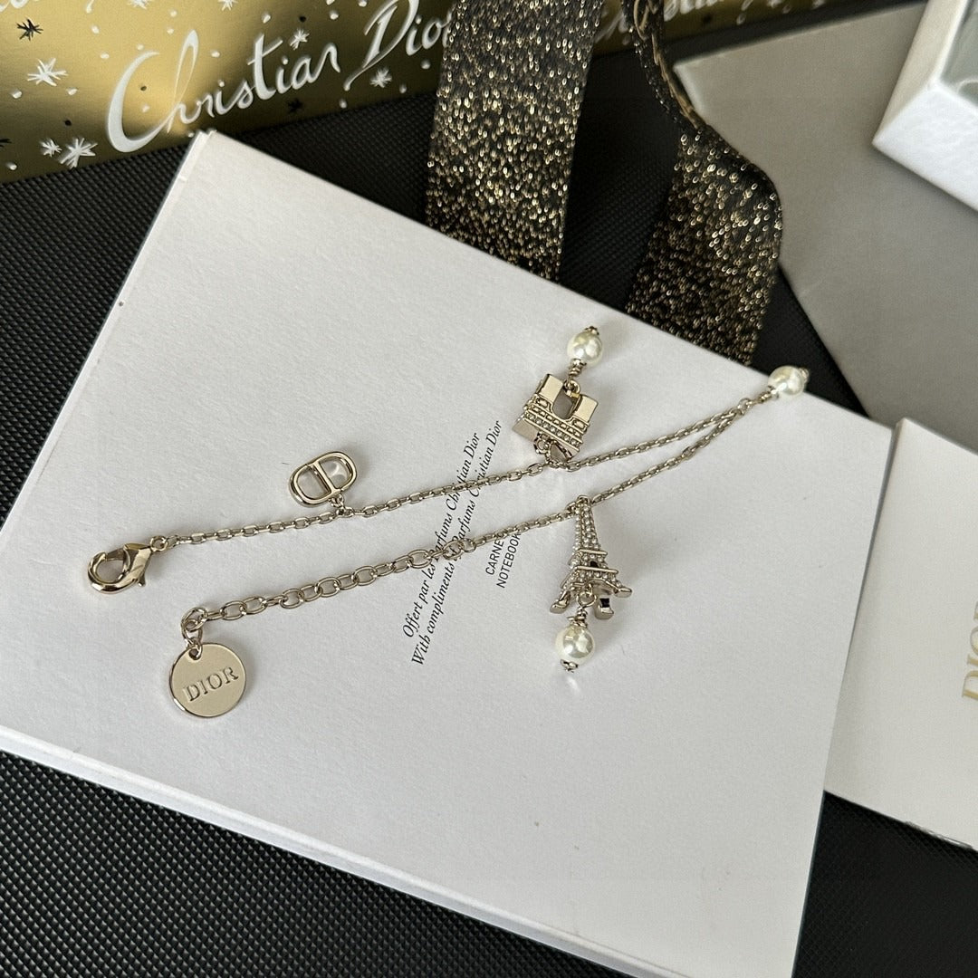 Dior Brass Pearl Bracelet