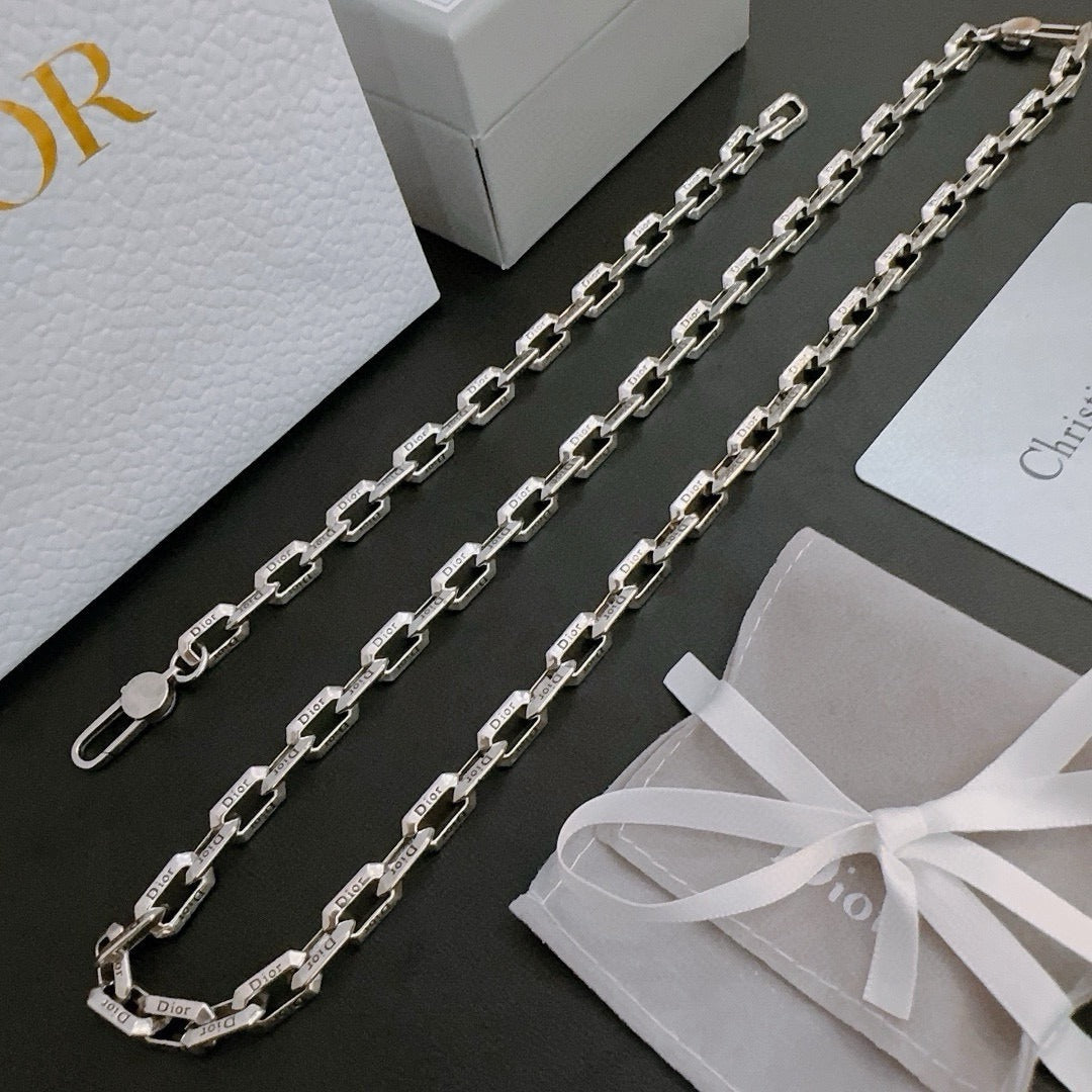 Dior Sterling Silver Chain Bracelet