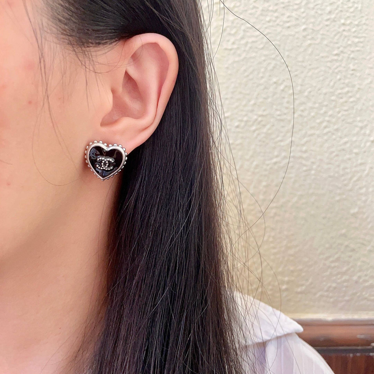 Chanel Heart Earrings