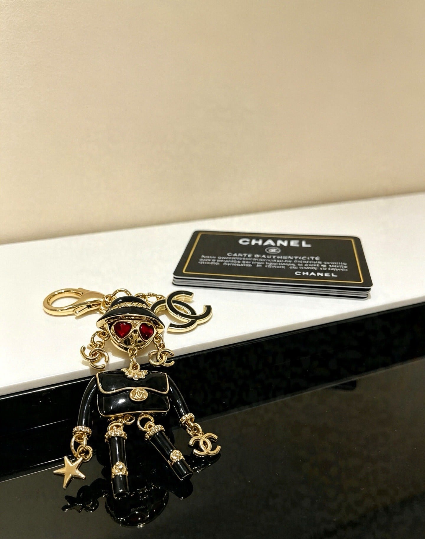 Chanel Vintage-Finish Keychain