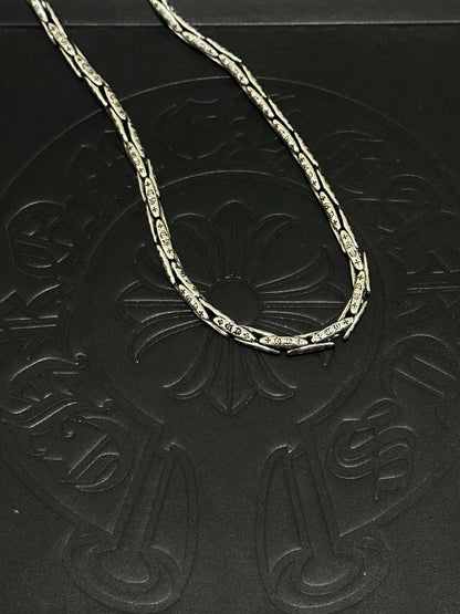 Chrome Hearts Sterling Silver Cross Necklace